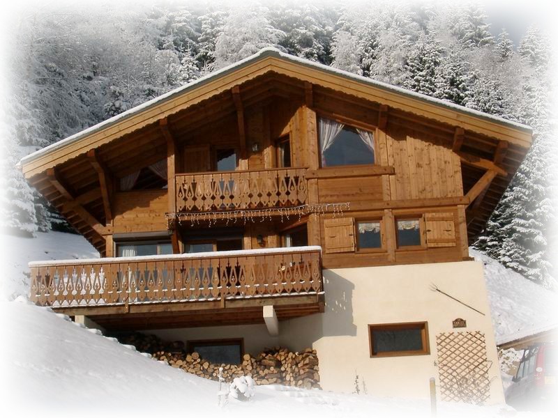 The chalet in winter
